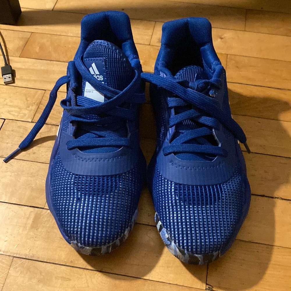 Women’s adidas blue basketball shoes